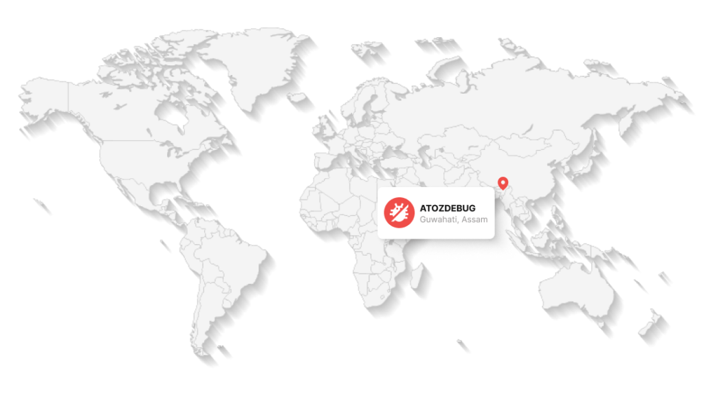 ATOZDEBUG location — Guwahati, Assam, India